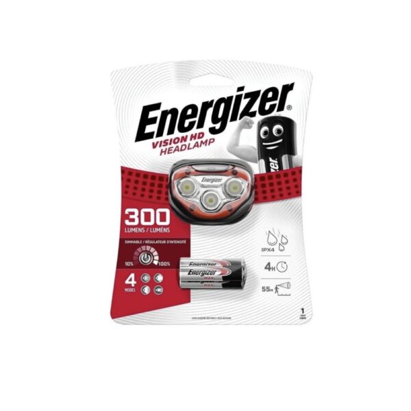 Linterna Frontal Energizer 300 Lumens